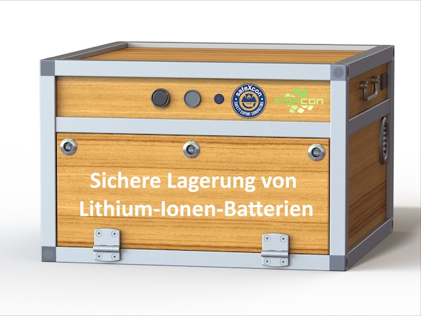 sichere Lagerung von Lithium-Batterien